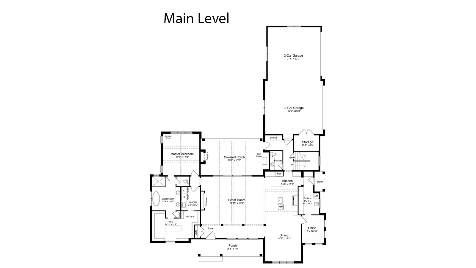 Cheyenne main level layout