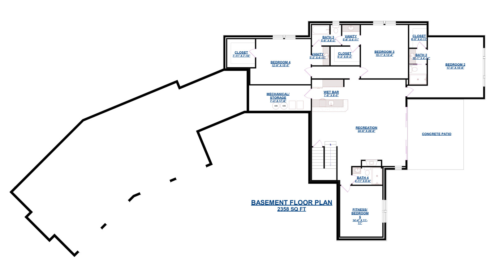 spyglass hill house basement floor plan